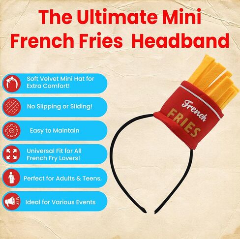 Nicky Bigs Novelties Mini Food Hat Headband Vendor Costume Accessory for Adults in Saudi Arabia