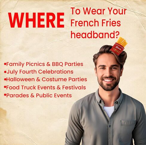 Nicky Bigs Novelties Mini Food Hat Headband Vendor Costume Accessory for Adults in Saudi Arabia
