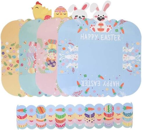 Rarapop 12Pcs Easter Treat Boxes Rabbit Ears Gable Box with Handle, 6.3 x 3.5 x 3.5 Inch Bunny Snack Candy Gift Boxes for Easter Basket Party Favor Gifts in Saudi Arabia