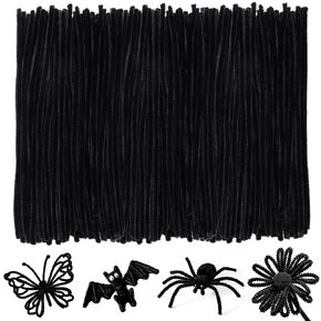 منظفات الأنابيب الوردية للحرف اليدوية 500pcs 8 ملم سميكة 12 بوصة ، pipecleaners chenille تنبع العصي الغموض الأسلاك الأسلاك chenilles للأطفال لوازم الحرف (التدرج الوردي)