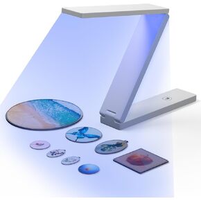 Winartton UV Light لعلاج الراتنج ، 54W مصباح ضوء الراتنج للأشعة فوق البنفسجية للراتنج ، راتنجات لاسلكية وقابلة للطي ، الاستخدامات 3 في 1 ، مستلزمات الراتنجات للأشعة فوق البنفسجية ، قوالب الراتنج ، ديكور مركبة DIY (وردي)