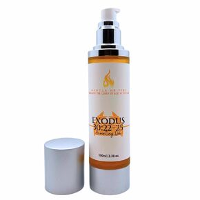 Exodus 30:22-25 Anointing Oil 100ml/3.38 oz. Recipe God gave to Moses - 500 shekels of liquid myrrh, 250 shekels of fragrant cinnamon, 250 shekels of fragrant calamus, 500 shekels of cassia and a hin of olive oil. Comes in a top of the line spill proof, s
