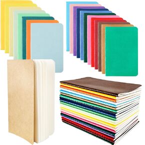 40 PCS كتب رسم مصغرة ملونة صغيرة مبطنة مبطنة بالمذكرات المذكرة السائبة جيب المجلات المفكرة للمعلمين لطلاب المكاتب المدرسي الأطباء ، 60 صفحة 30 ورقة ، 20 لون