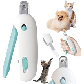 الفتحة القابلة للتعديل Pet Clippers Blue Nail Clippers و Cat و Puppy Divel Trimmer مع ملف مسمار طحن ، موصى به من قبل Pet Groomers ، آمن لتجنب الإفراط في التقييم ، كليبرز الأظافر الحيوانات الأليفة المحترفة للمبتدئين