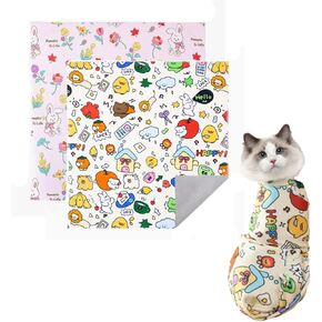 Cat Grooming Wrap ، فحص تقليم الأظافر للحيوانات الأليفة ، بطانية Cat Soft Cat ذاتية ، ضبط Cat لقطعة الأظافر إلى أداة مضادة للخلع ومضادة للخلع ، متعدد الوظائف.