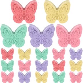 Spakon 20 PCS Easter Butterfly Sidewalk Chalk طباشير ساطع ملون مجموعة قابلة للغسل باستيل الطلاء الباستيل في الهواء الطلق في الهواء الطلق والأنشطة الترفيهية الحفلات الحفلات للفتيات الفتيان