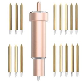 1PCS Fine Point Blade Housing+20 PCS Premium Point Point Blade لتقطيع قطع فينيل Glitter ، Cardstock ، فو ، ADHE