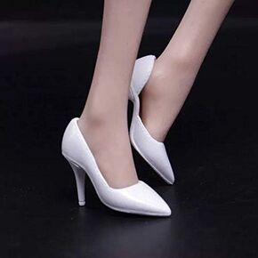Scarab 1/6 Female Action Figure High Heel Women's Women's Suite for 12 "Action Figure Phicen ، Tbleague (White)