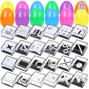 24 Pack Easter Eggs Fillers with Maze Cube Puzzle Toys for Teens Adults Older Kids, Easter Basket Stuffers, Maze Puzzle Games for Easter Party Favors, Easter Gifts for Kids Teens Adults Boys Girls