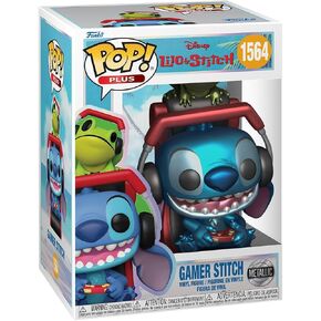Funko Pop Plus: Lilo and Stitch - Gamer Stitch - Metallic - Collectable Vinyl Figure - Gift Idea - Official Merchandise - Toys for Kids & Adults - Cartoon/Animation Fans