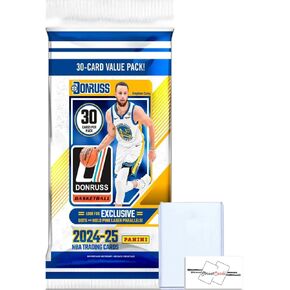 2024-25 Panini Donruss NBA Basketball Fat Pack with 30 Cards + Toploader + StreetCards Magnet!