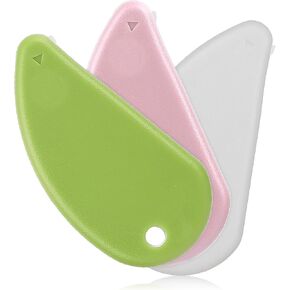 3 Pcs Ceramic Safety Cutter, Mini Micro Box Cutter Safe Keychain Box Opener Portable Envelope Opener Cute Package Bag Envelope Letter Paper Tool Perfect for DIY Keychain