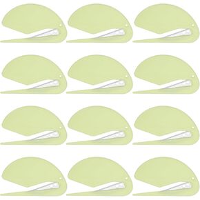 PATIKIL Letter Opener Envelope Slitter, 12 Pcs Mail Slitter with Blade Safe Mail Opener for Paper Package Open for Home, Office, Light Pink