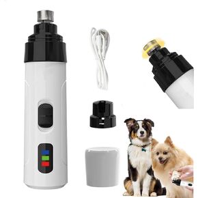 Heusom Silent Groom Pro Nail Grinder, 2025 Upgraded Silent Groomer Pro Nail for Dogs, Rechargeable USB Charging Pet Nail Grinder, Portable Pet Nail Grooming Smoothing Trimmer Tool (1 Set)