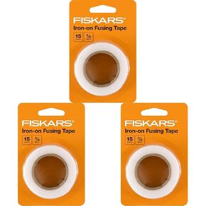 Fiskars الحديد على شريط الانصهار ، 3/4 بوصة و 15 ياردة بيضاء (حزمة 3)