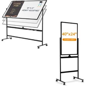 Mobile Whiteboard + Easel Style Whiteboard