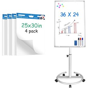 Maxtek 36x24 في السبورة البيضاء المتنقلة مع 25x30 في Paper Paper 4
