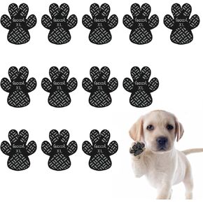 Wanheartpaw Protection مقبض مضاد للانزلاق يمنع كلبك من الانزلاق على الأرضيات الصلبة ، مثالية للطرق الساخنة ، أحذية الكلاب اللاصقة التي لاصق يمكن التخلص منها استبدال الجوارب البديلة 24 مساءً