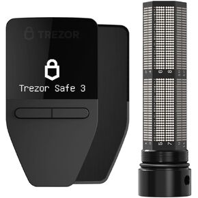 Trezor Safe 3 (Cosmic Black) + Keep Metal 24 Word Seedphrase Storage
