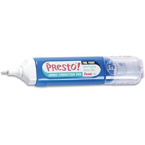 بنتل ZL31W Presto! قلم تصحيح متعدد الأغراض ، 12 مل ، أبيض