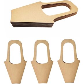 20pcs Kraft Paper Flowers Gift Bags Bouquets Bags with Handle Flowers Wrapping Gift Home Decoration(20pcs, Size: Small)