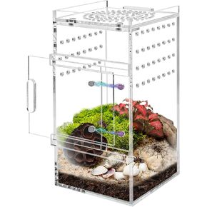 Acrylic Jumping Spider Enclosure Tarantula Enclosure, Full Transparency Spider Enclosure Spider Terrarium Jumping Spider Habitat, Insect Terrarium Bug Enclosure, Arboreal Tarantula Enclosure