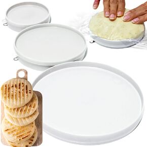 Molde Para arepas-3 أحجام (5.9 "، 4.3" ، 3.1 ") وسمك مزدوج لثبات Arepas Colombianas ، Gorditas ، وأكثر من ذلك-دائمة ، آمنة من الطعام ، أداة مطبخ سهلة التنظيف