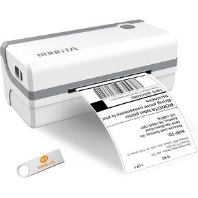 Rongta Bluetooth Thermal Shipping Label Printer, Wireless 4x6 Label Printer for Shipping Packages, Support Android, iPhone, Widely Used for Amazon, Ebay, Shopify, Etsy, USPS (Bluetooth+USB)