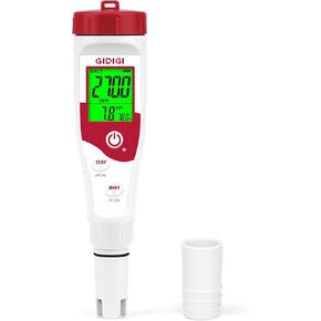 Pool Salt Tester pH Meter New Update Digital pH Tester Salinity Meter with Multiple Parameters Display for Pool Water Quality TDS EC Salt Meter for Saltwater Hot Tub&Spa Inground Pool Aquarium