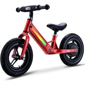 Kids Electric Balance Bike for 3-5 ، إطار سبيكة المغنيسيوم خفيفة الوزن ، بطارية 24V 2AH ومحرك 180 واط ، مقعد قابل للتعديل ومشغل LED الملون ومشغل الموسيقى ، أفضل هدية للبنين والبنات