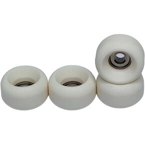 Pro Fingerboard Wheels Urethane Off White Bearing Wheel -Outdoor and Indoor Fngerboarding Wheel - Size 7.5 * 4.5mm