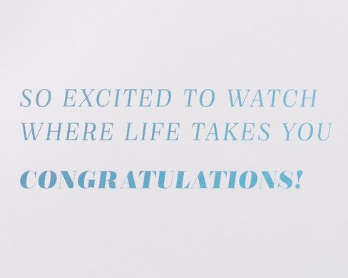 Papyrus Graduation Card with Quote (Here's To You) in Saudi Arabia
