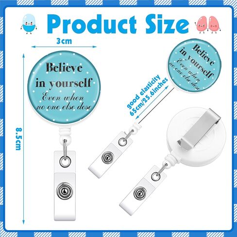 Geosar 16 Pieces Funny Nurse Badge Reel Retractable for Nurses Bulk Nurse Badge Clip Nurse Name Tag Medical Badge Holder for Nurse Women Men Office Teachers Students Graduation Gift(Fresh Style) in Saudi Arabia
