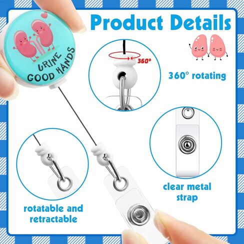 Geosar 16 Pieces Funny Nurse Badge Reel Retractable for Nurses Bulk Nurse Badge Clip Nurse Name Tag Medical Badge Holder for Nurse Women Men Office Teachers Students Graduation Gift(Fresh Style) in Saudi Arabia