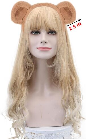 HODRME Plush Animal Ears and Horns Headband-Halloween Christmas Festival Theme Party Animal Cosplay Costume Headbands in Kuwait