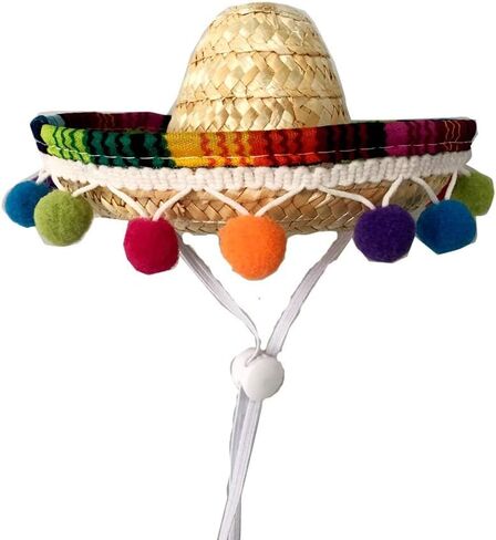 Crazy Night Mini Sombrero Top Hat Headband Tiny Straw Hat Cinco De Mayo Small Sombreros for Baby Kids Dog Cat in Saudi Arabia