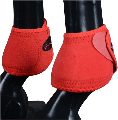 HILASON Bell Boots for Horses No Turn Protection Comfort & Durability Quick Wrap Hook and Loop Jumping Boots Sold in Pairs in Kuwait