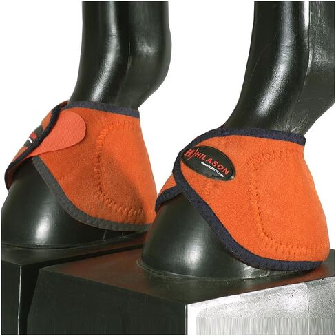 HILASON Bell Boots for Horses No Turn Protection Comfort & Durability Quick Wrap Hook and Loop Jumping Boots Sold in Pairs in Kuwait
