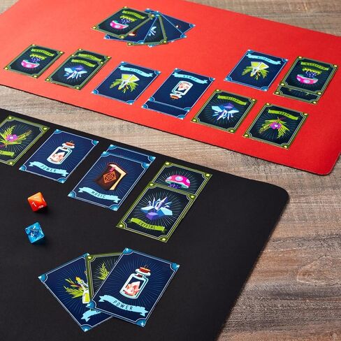 Okuna Outpost 2 Pack Card Game Mat for MTG – Board Game, Magic, and TCG Playmat, Color Black (24x14 in) in Kuwait