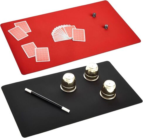 Okuna Outpost 2 Pack Card Game Mat for MTG – Board Game, Magic, and TCG Playmat, Color Black (24x14 in) in Kuwait