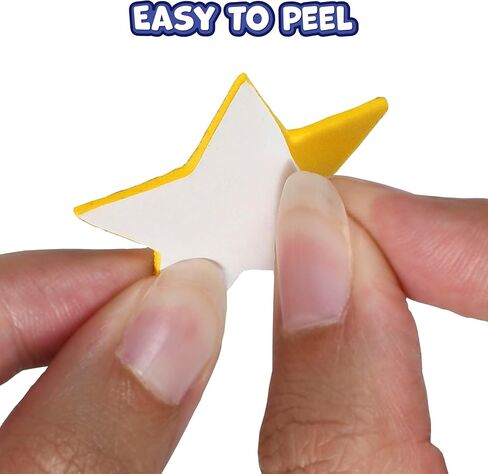 ملصقات رغوة لامعة READY 2 LEARN - نجوم فضية وذهبية - عبوة مكونة من 168 قطعة - ملصقات ذاتية اللصق - ملصقات لسجلات القصاصات والبطاقات in Kuwait