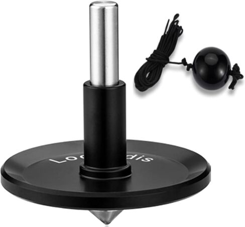 Rope Metal Spinning Top, High Performance Precision Stainless Steel Kill Time Anti-Gravity Perfect Balance Gyroscope, Spins Forever Exceed 10 Minutes Relieve Stress Desktop Toy (Silver) in Kuwait