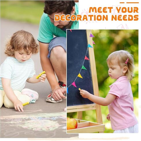 20 Pcs Sidewalk Chalks for Kids Non Toxic Jumbo Chalk for Party Gift Outdoor Art Classroom Play Painting (Black and White) in Kuwait
