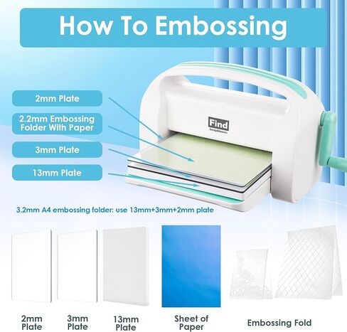 Find Scraplooms Adjustable 9 inch Die Cutting Machine Kit,Embossing Machine for Cardmaking,Scrapbooking (9 inch Adjustable) in Saudi Arabia