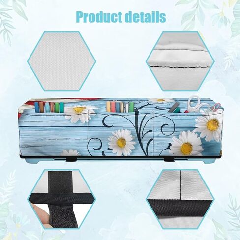 غطاء غبار عباد الشمس البني مع جيوب للأدوات إكسسوارات cricut ، وأقلام ، وصانع صانع CICUT CORPHITE COPBOOKING SCRAPBOOKING MACHENT in Saudi Arabia
