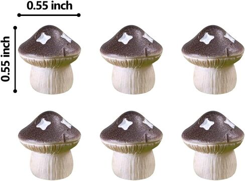 Door Hinge Heads Decorative Topper - Hinge Head Mushroom - Magnetic Hinge Head Trinket - Hinge Pin Topper Miniature (Mixed, Set of 6) in Kuwait