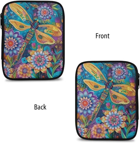 Boho Floral Crochet Hook Case Plantable Dragonfly Crochet Hook Organizer with Web Mobilets Knitting Eeedle Case لمستلزمات كروشيه الحياكة in Kuwait