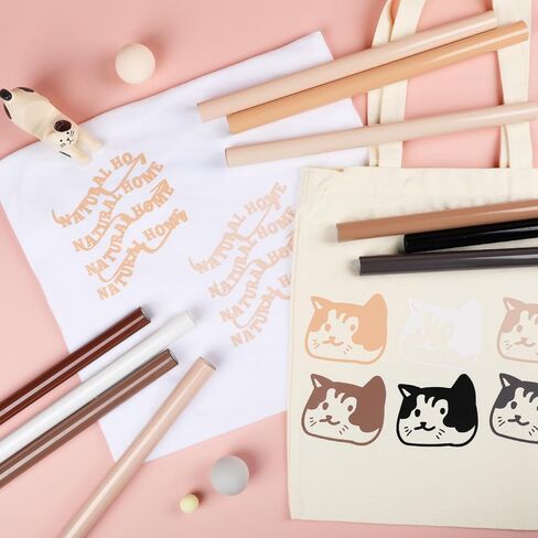 HTVRONT Skin Tone HTV Vinyl Bundle - 10 Pack 12" ×3FT Brown Heat Transfer Vinyl Rolls, Skin Tone Iron on Vinyl for T-Shirts, Beige HTV Bundle with 10 Assorted Colors in Kuwait