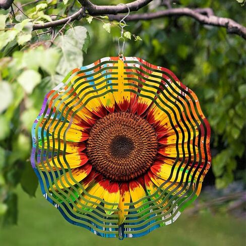 3D Sea Turtle Wind Spinner 10 Inch Ocean Theme Metal Art Stainless Steel Kinetic Art Hanging Spinner for Indoor and Outdoor Garden Decoration in Saudi Arabia