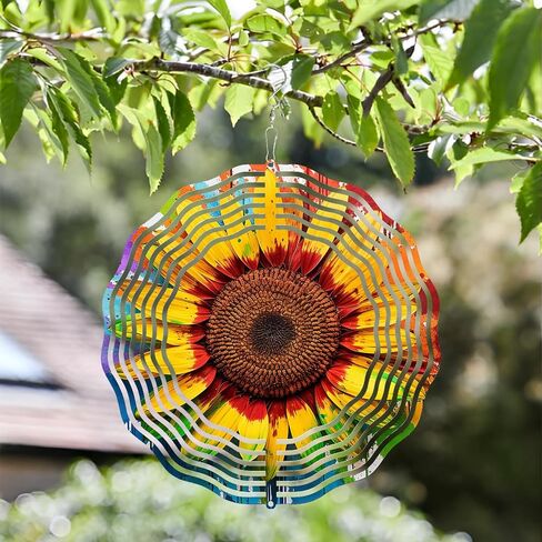 3D Sea Turtle Wind Spinner 10 Inch Ocean Theme Metal Art Stainless Steel Kinetic Art Hanging Spinner for Indoor and Outdoor Garden Decoration in Saudi Arabia